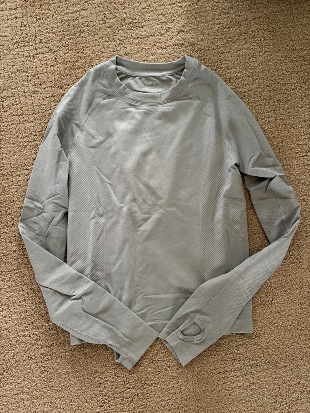 YPB Women's Light Gray Long-Sleeve Performance Tee